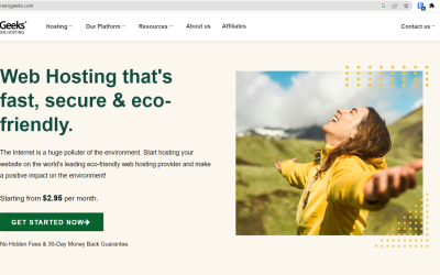 GreenGeeks: Sustainable Web Hosting For Eco-Conscious Websites